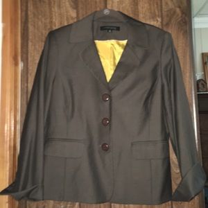 Anne Klein suit jacket dark brown